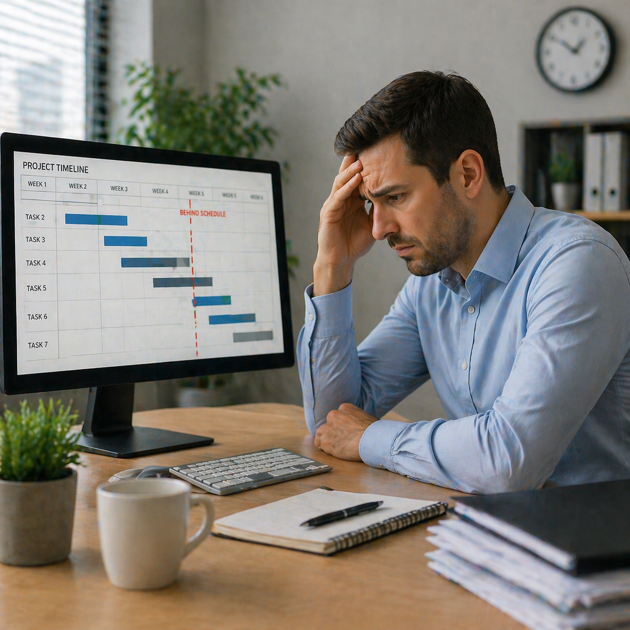 fall behind illustration